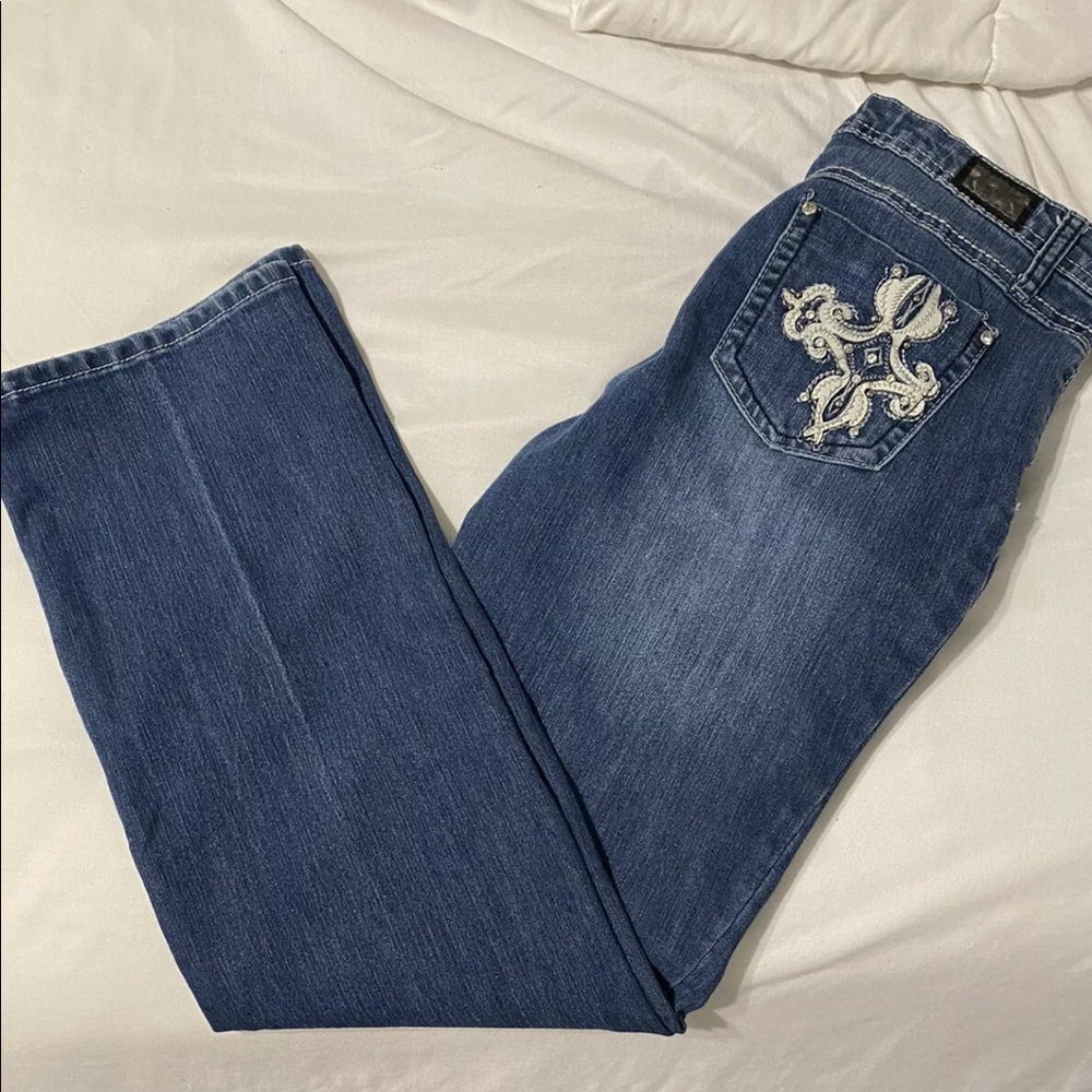 Earl Jean Women’s Size 10 Slim Boot Cut Embellished Pockets NWT Y2K